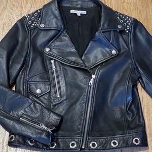 Rebecca Minkoff Embellished Wes Moto Jacket